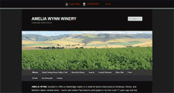 Desktop Screenshot of ameliawynnwinery.com